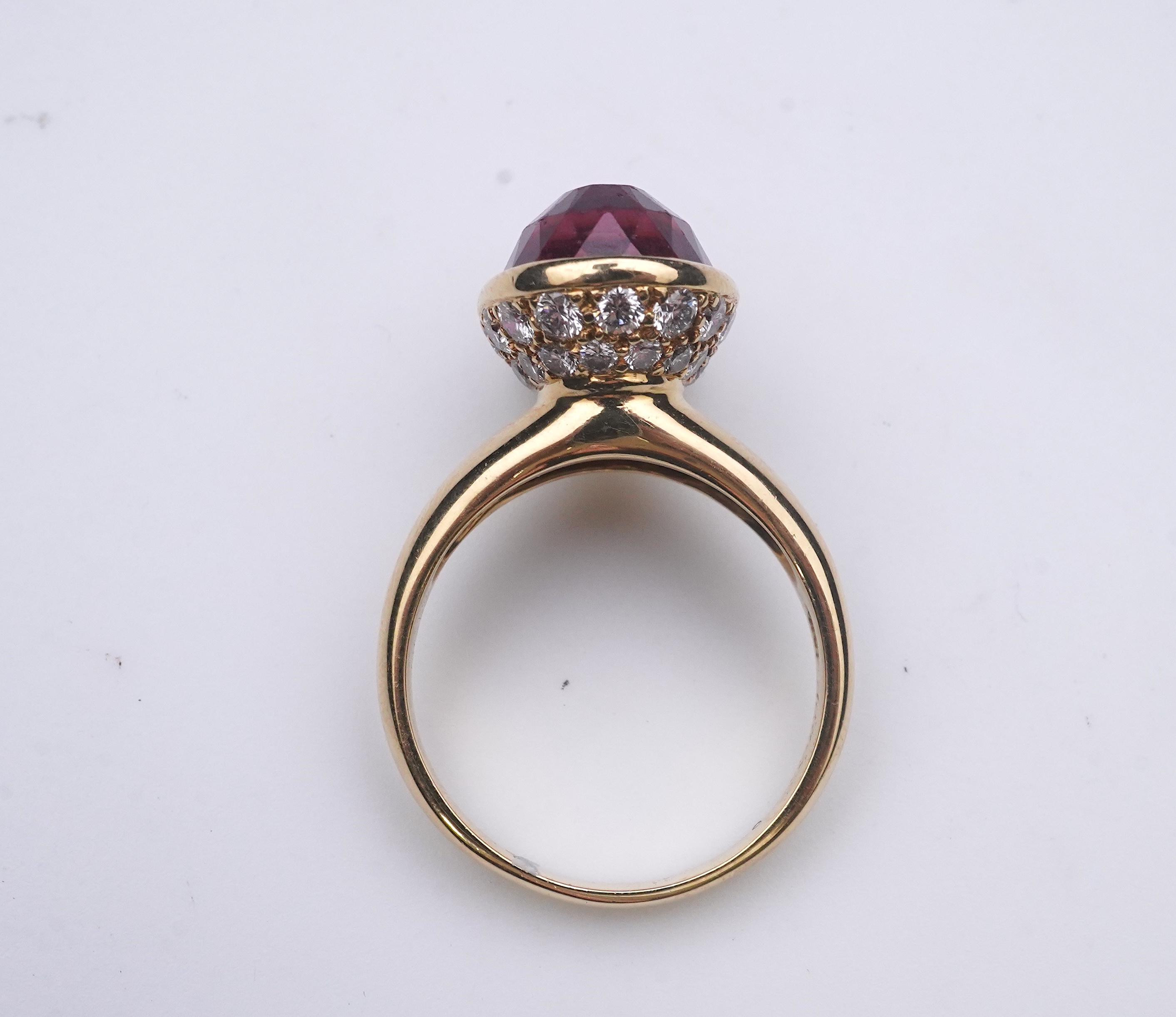 Asprey, a pink tourmaline and diamond ring